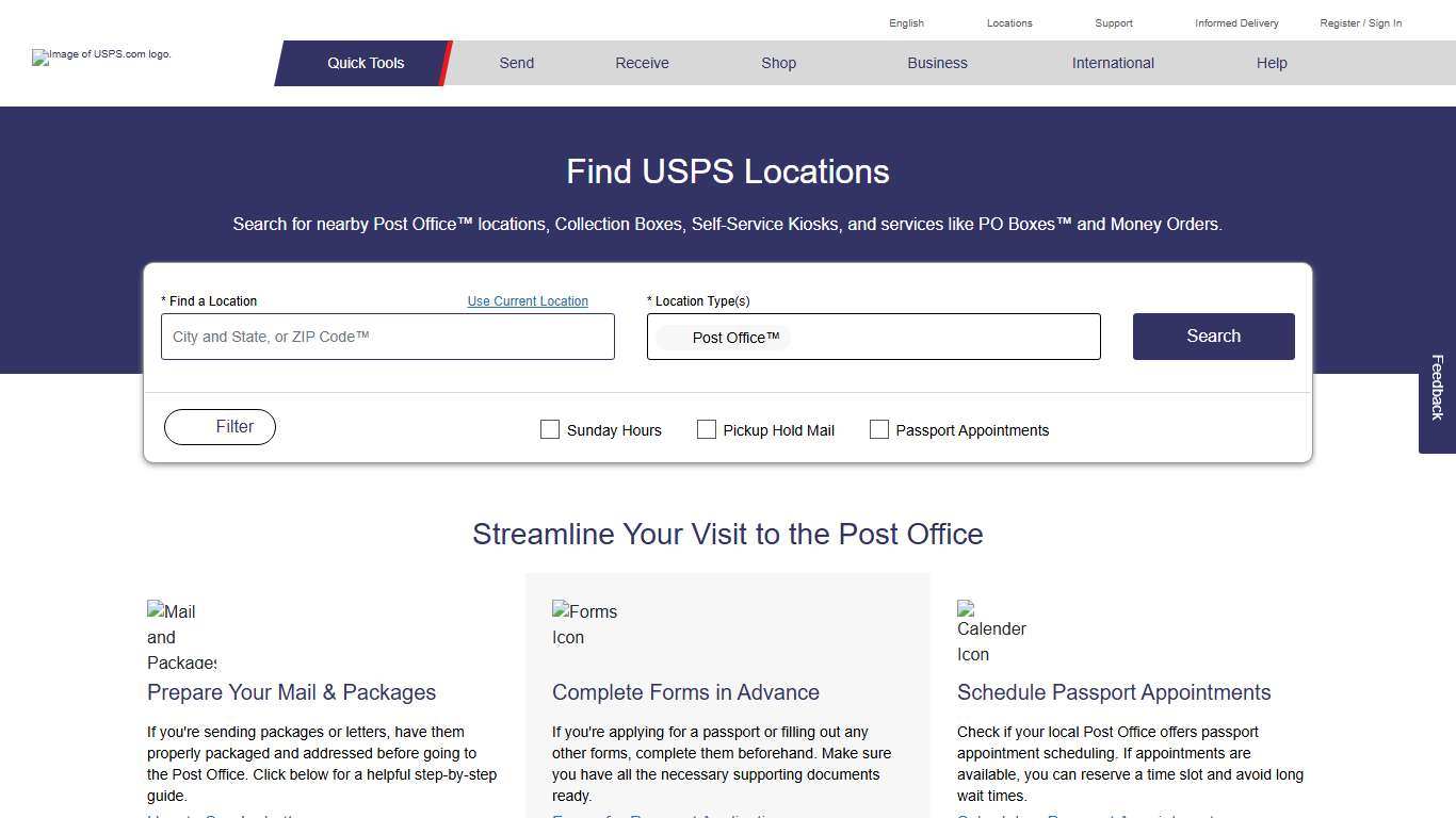 Find USPS Post Offices & Locations Near Me | USPS